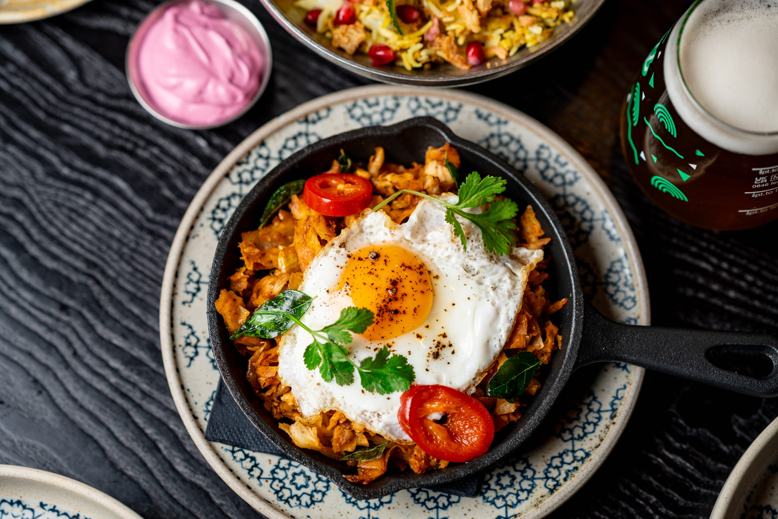 South Indian duck kothu porotta served at Kerala Canteen in Leeds city centre