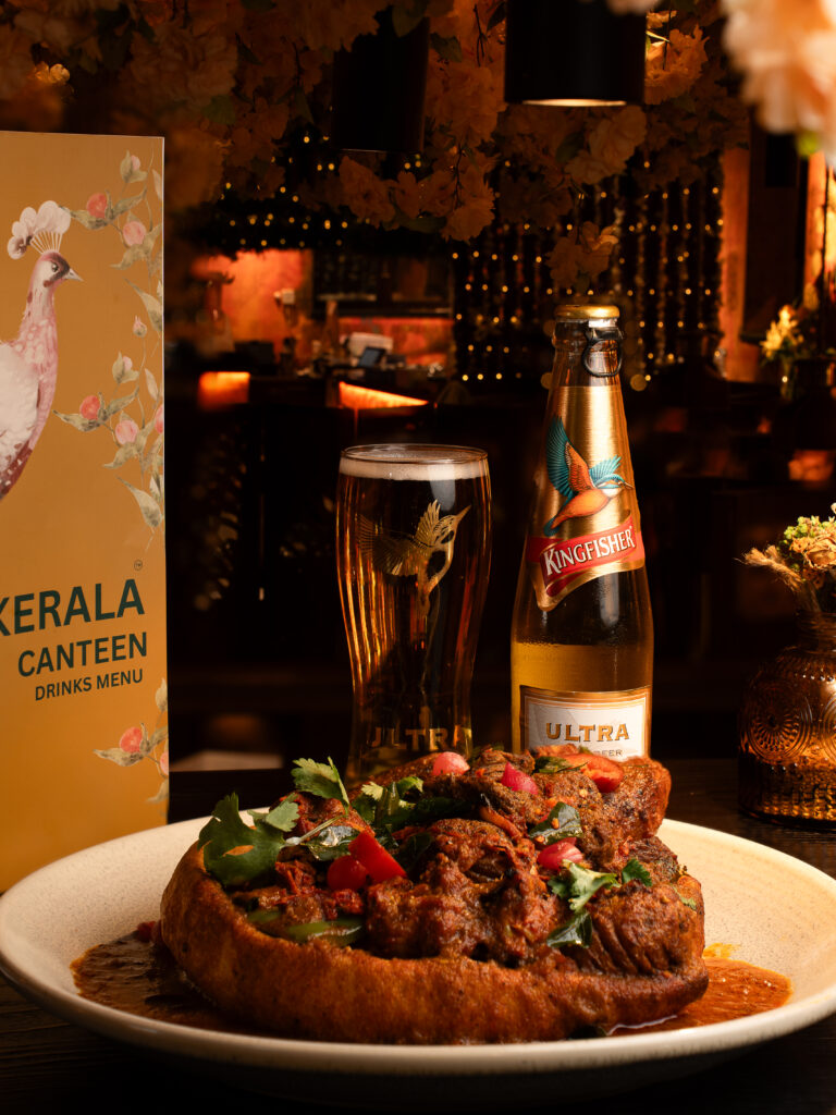 Sunday Ultra Roast with T-bone steak inside Yorkshire pudding at Kerala Canteen Leeds