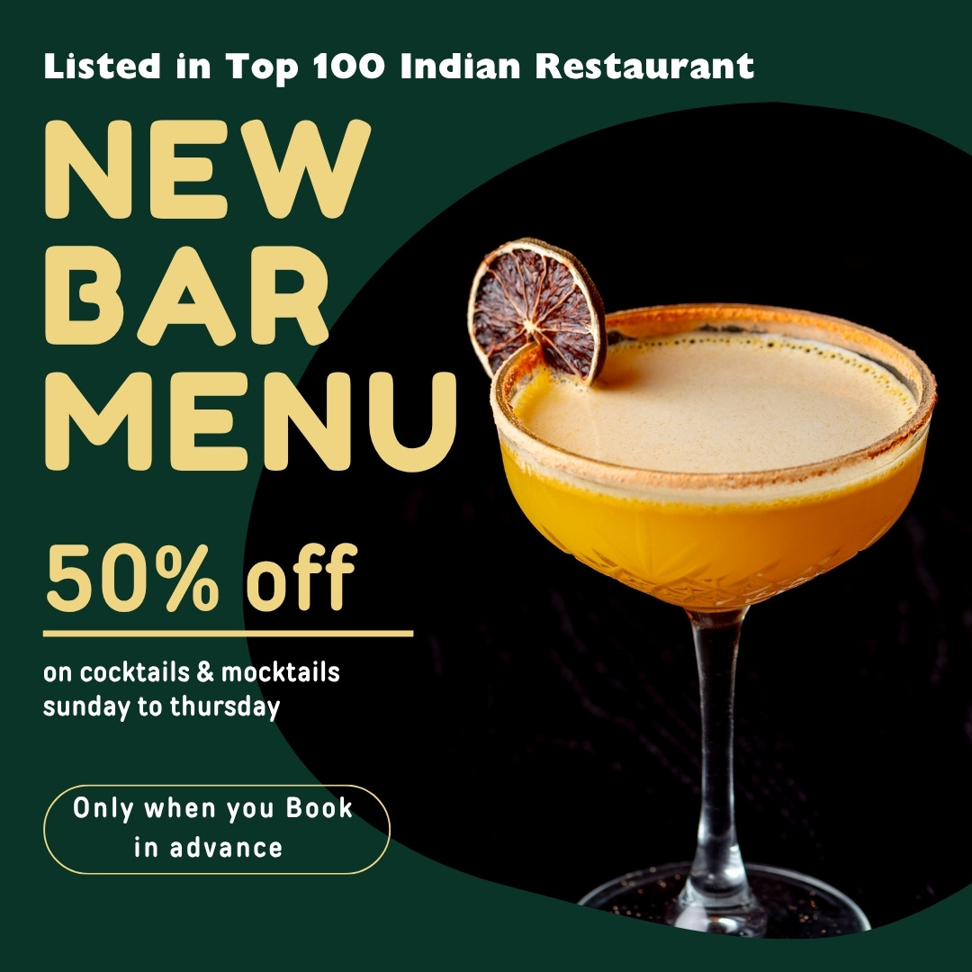 New bar menu best indian restaurant leeds