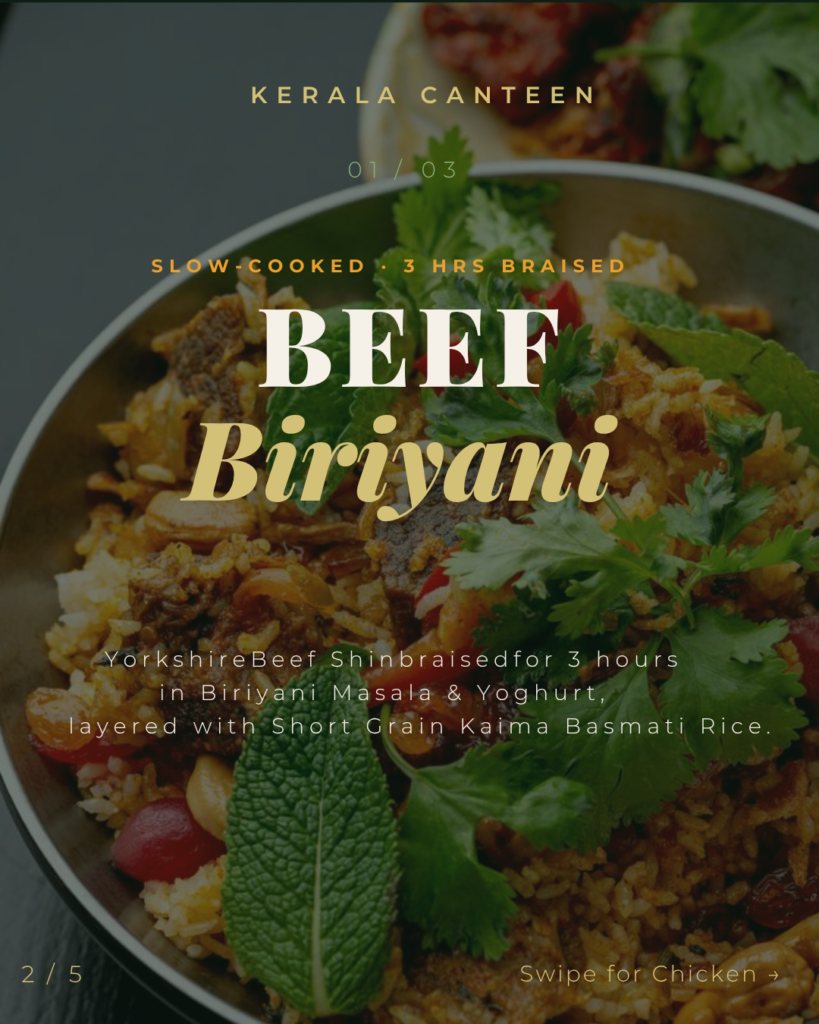 Best biriyani in Leeds at Kerala Canteen restaurant