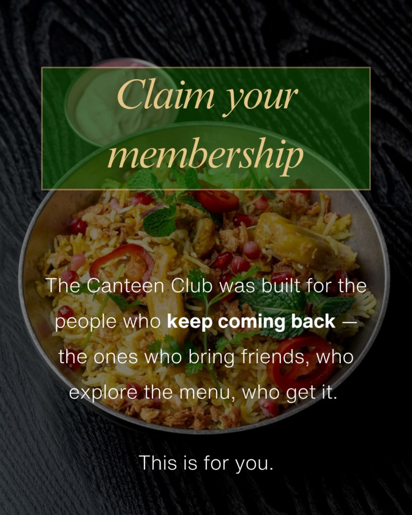 Kerala Canteen loyalty membership program Leeds dining rewards