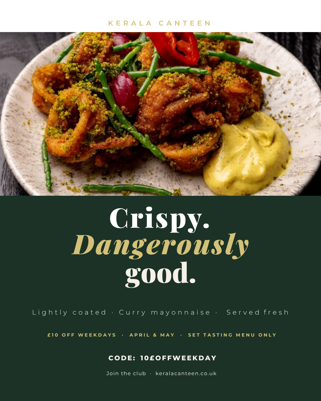 Best calamari in Leeds South Indian style starter Kerala Canteen