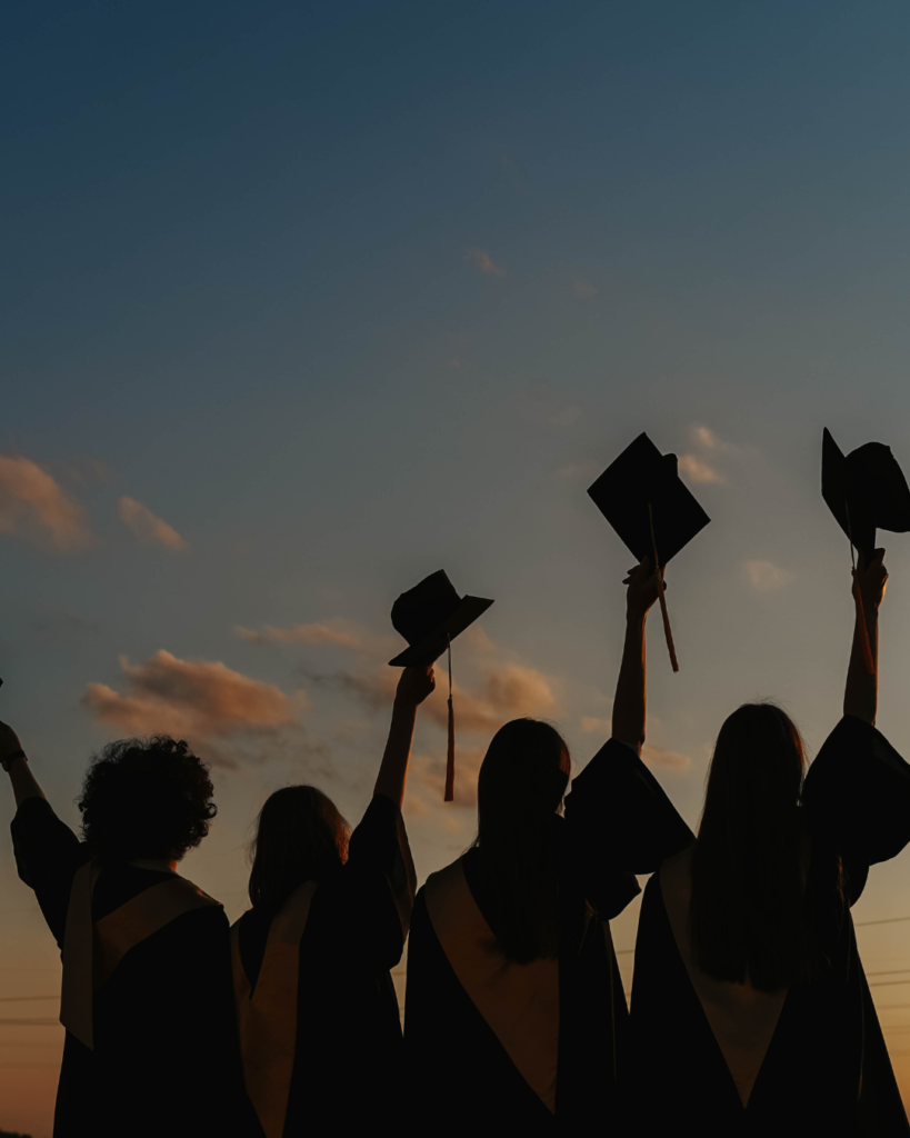 Graduates celebrating with award-winning tasting menu and complimentary prosecco at Kerala Canteen in Leeds city centre.